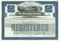 New York Central Railroad Company - $10,000 Bond